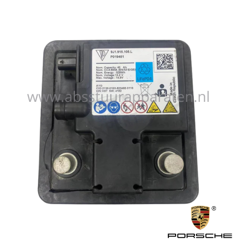Lithium Accu Porsche Taycan LiFeP04 12V 40Ah 9J1915105 – ABS
