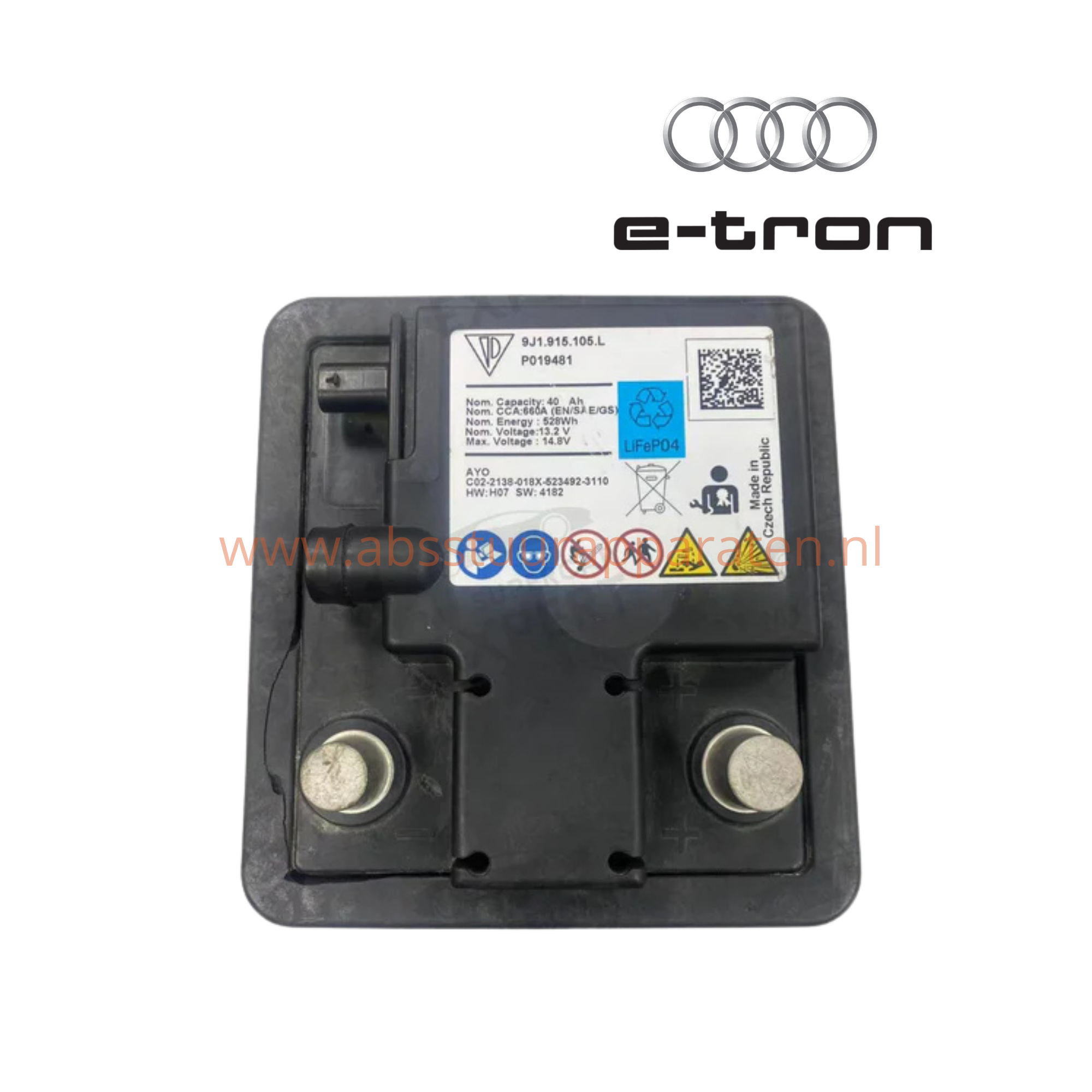 Lithium Accu Audi E-Tron GT LiFeP04 12V 40Ah 9J1915105