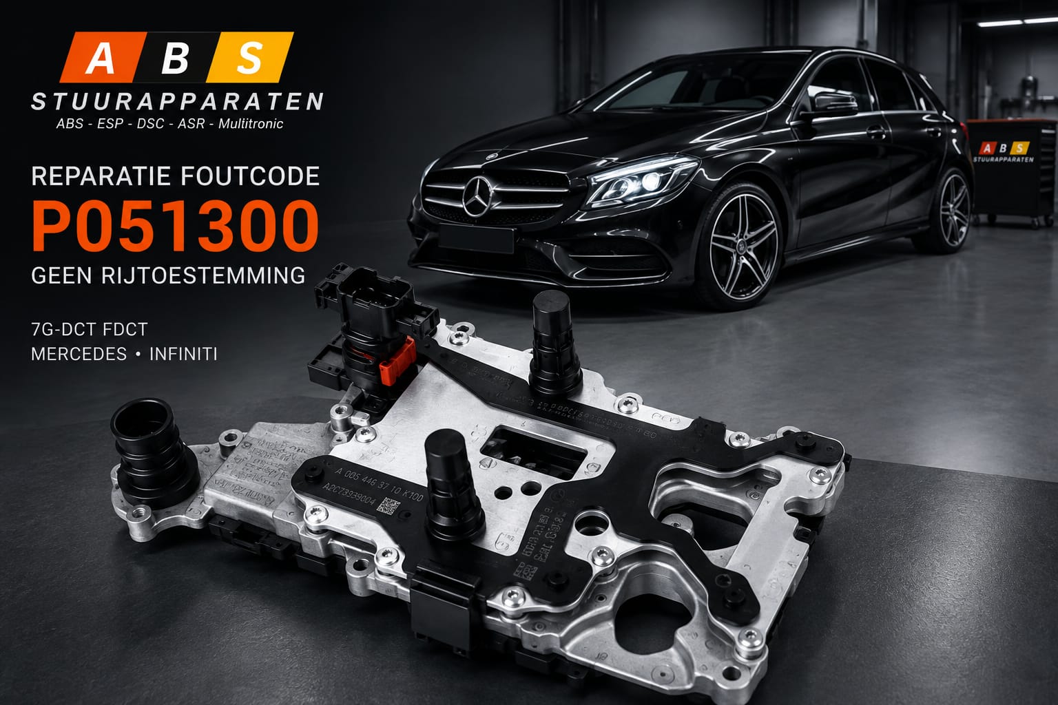 Mercedes 7G-DCT VGS2-FDCT P051300 / 051300 Geen startautorisatie