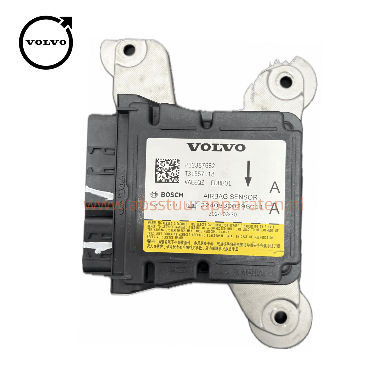 Volvo Airbag Reparatie RH850 C108F-68 B1193-43 of B1193 Crash Data